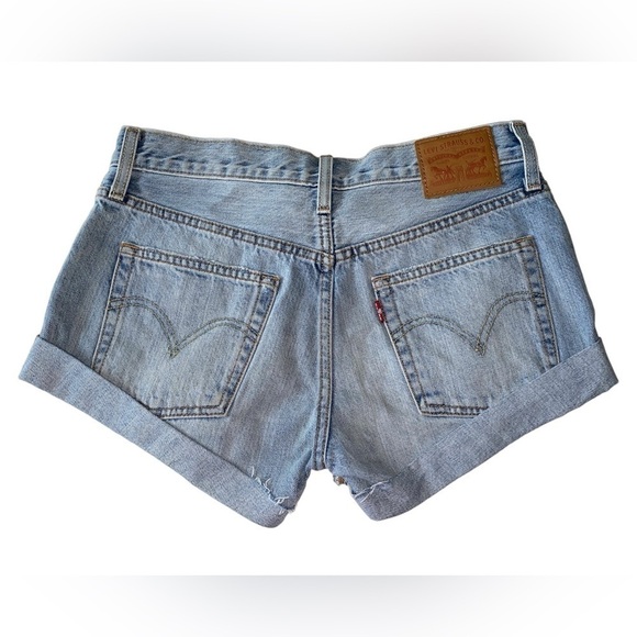 Levi's Light Blue Jean Shorts - Picture 4 of 13